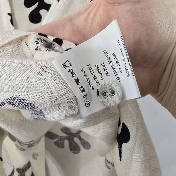 Anthropologie SET Paper Heart Strapless Tube Maxi Dress And Camp Shirt Linen L - Picture 15 of 16